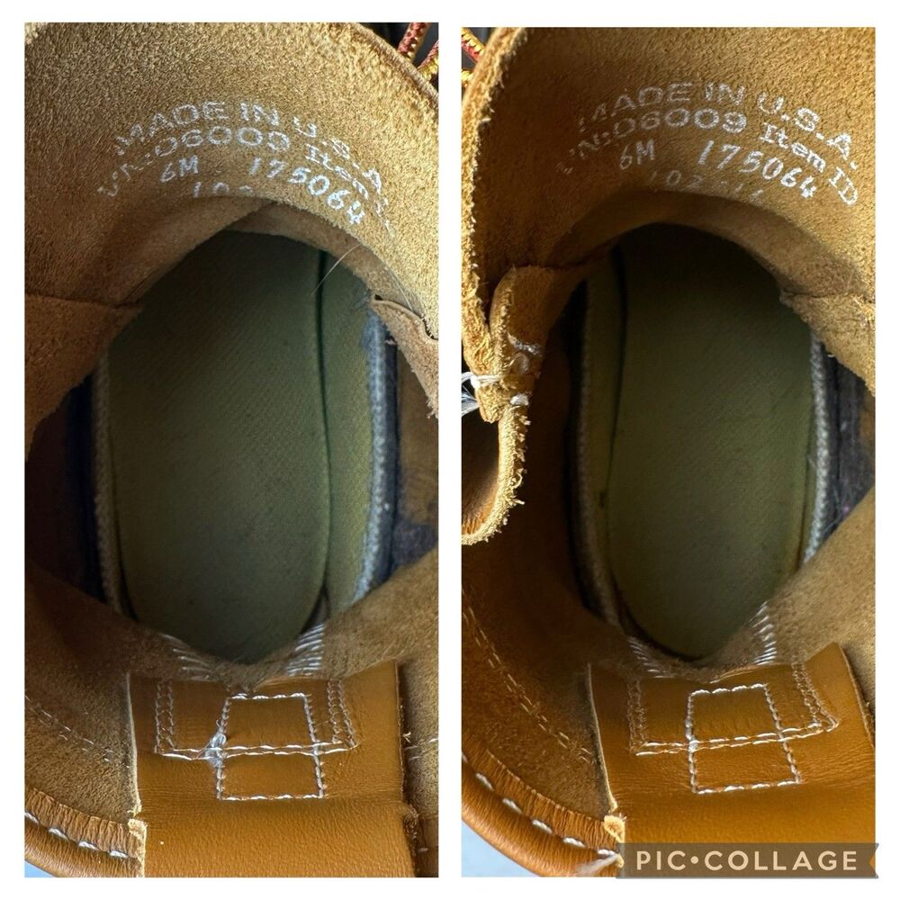L.L. Bean 6" Bean Boots Duck Boots Leather Rubber Sole‎ | 6M Women’s Made In USA - Picture 8 of 10
